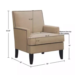 Kirklands Home Upholstered Colton Accent Chair Tan Online