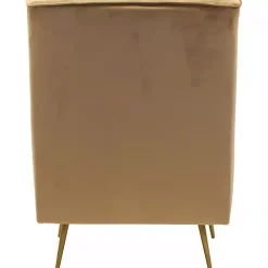 Kirklands Home Velvet Lana Accent Chair Tan Outlet