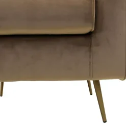 Kirklands Home Velvet Lana Accent Chair Tan Outlet