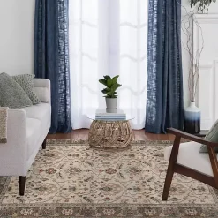 Kirklands Home Vintage Naso Area Rug, 5x7 Tan Best