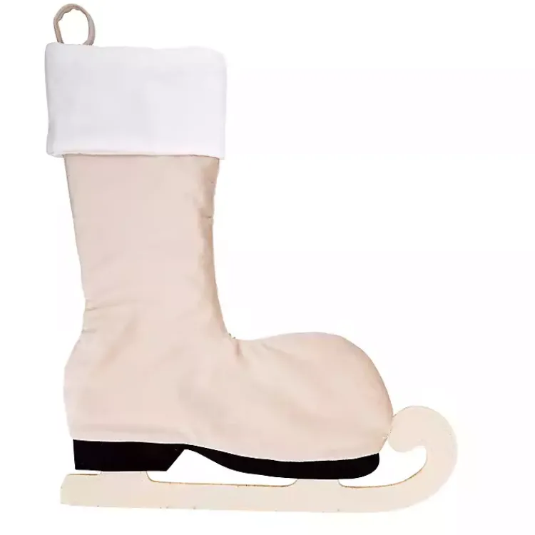 Christmas Stockings & Stocking Holders>Kirklands Home Winter Skate Stocking Tan