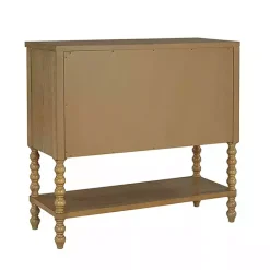 Kirklands Home Wood Turned Legs 2-Drawer Chest Tan Discount