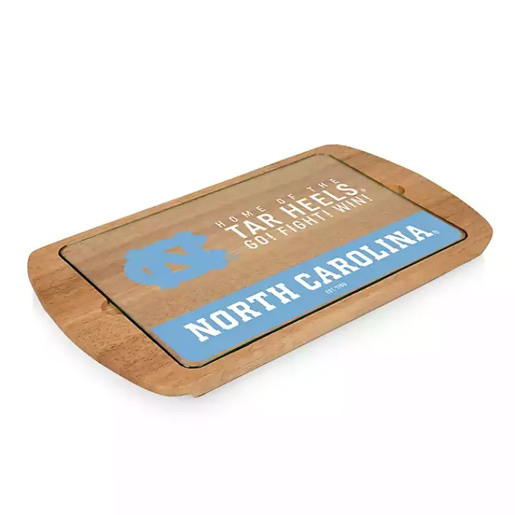 Kirklands Home Tar Heels Wood and Glass Serving Board Outlet