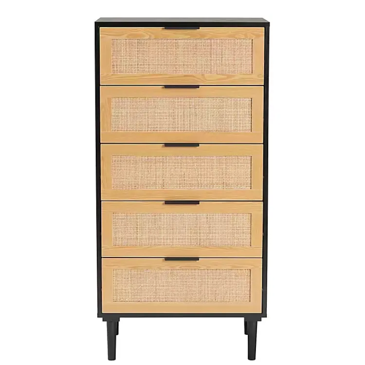 Kirklands Home Tara Two-Tone Espresso Rattan Chest Discount