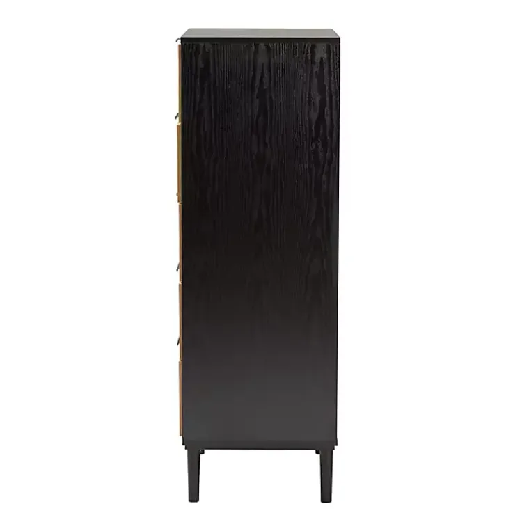 Kirklands Home Tara Two-Tone Espresso Rattan Chest Discount