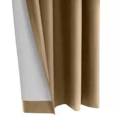 Kirklands Home Taupe Alpine Blackout Curtain Panel, 95 in. Tan New