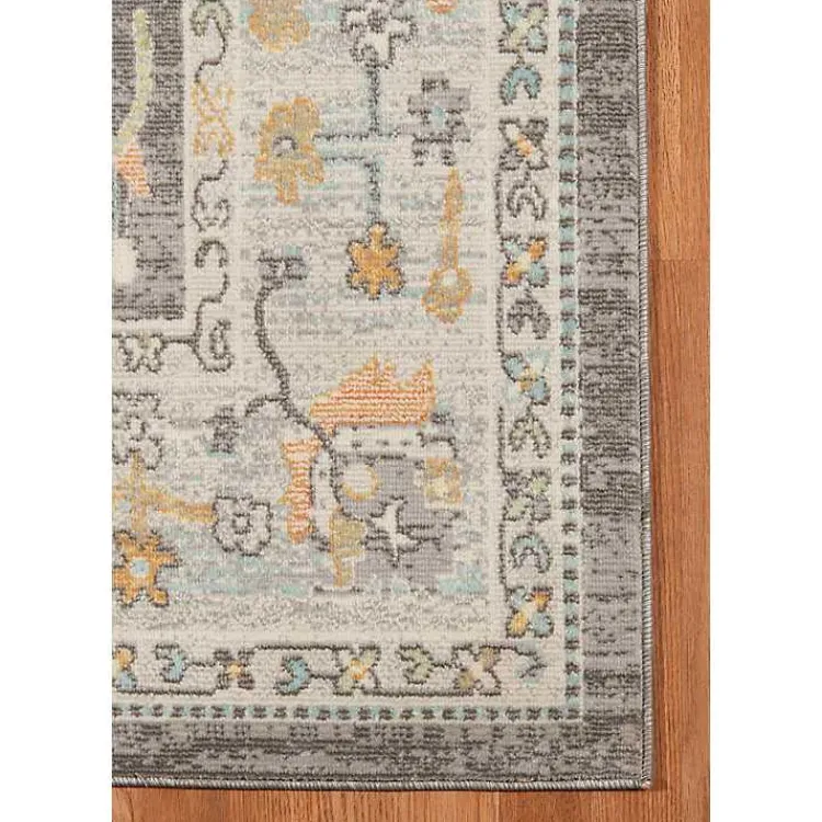 Kirklands Home Taupe Bohemian Area Rug, 5x8 Gray Hot