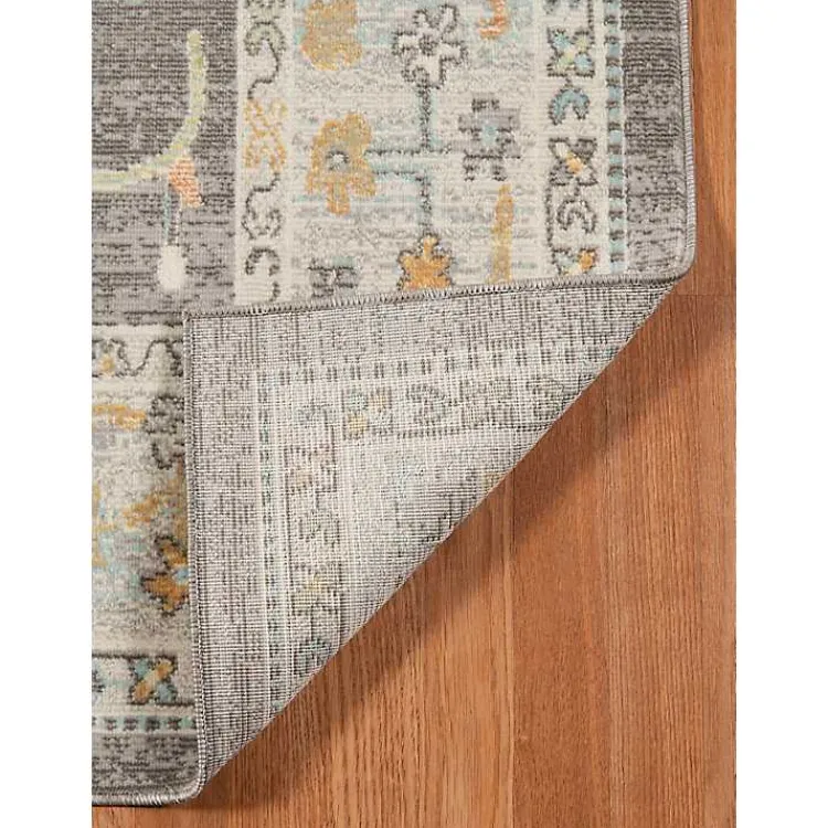 Kirklands Home Taupe Bohemian Area Rug, 5x8 Gray Hot