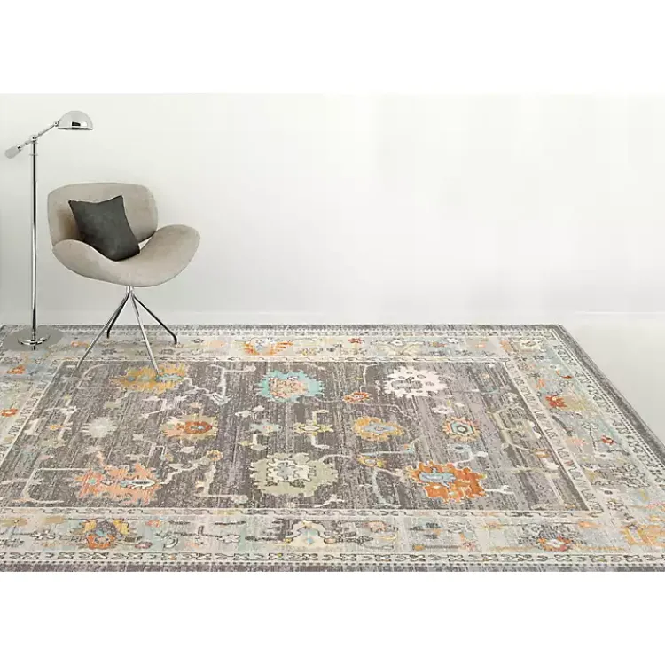 Kirklands Home Taupe Bohemian Area Rug, 5x8 Gray Hot