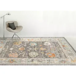 Kirklands Home Taupe Bohemian Area Rug, 7x9 Brown