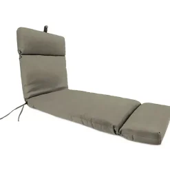 Kirklands Home Taupe Canvas French Edge Outdoor Chaise Cushion Tan Hot