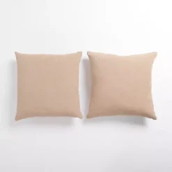 Pillows>Kirklands Home Taupe Chenille Pillows, Set of 2 Tan