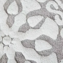 Kirklands Home Taupe Cotton Tufted Medallion Bath Mat, 25 in. Tan