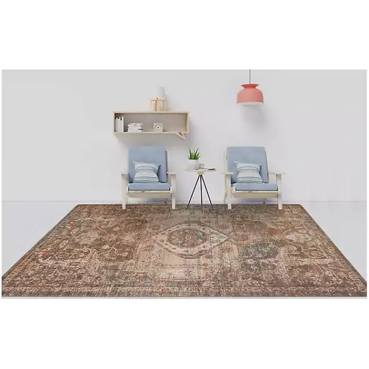 Kirklands Home Taupe Eaton Transitional Area Rug, 6x8 Online
