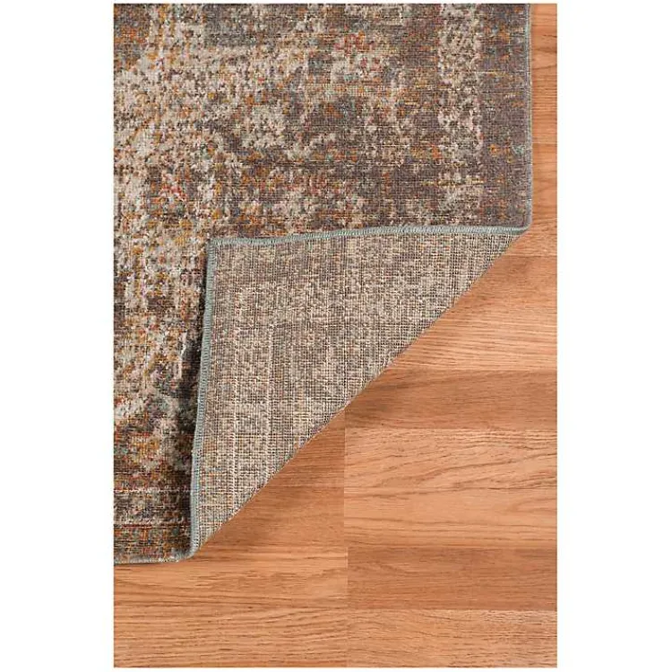 Kirklands Home Taupe Eaton Transitional Area Rug, 8x10 New