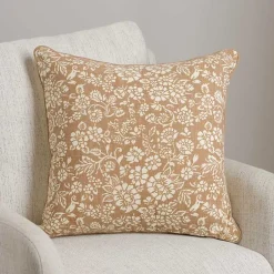 Pillows>Kirklands Home Taupe Fall Floral Pillow