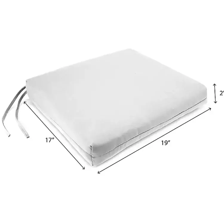 Kirklands Home Taupe French Edge Outdoor Chair Cushions, Set of 2 Gray Sale