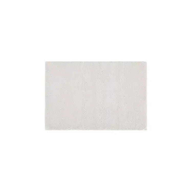 Kirklands Home Taupe High Pile Marshmallow Bath Mat, 30 in. Ivory Online