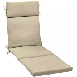 Kirklands Home Taupe Leala Texture Outdoor Chaise Cushion Tan Clearance