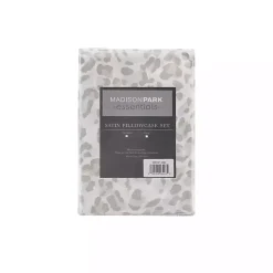 Kirklands Home Taupe Leopard Satin Standard 2-pc. Pillow Case Set Best