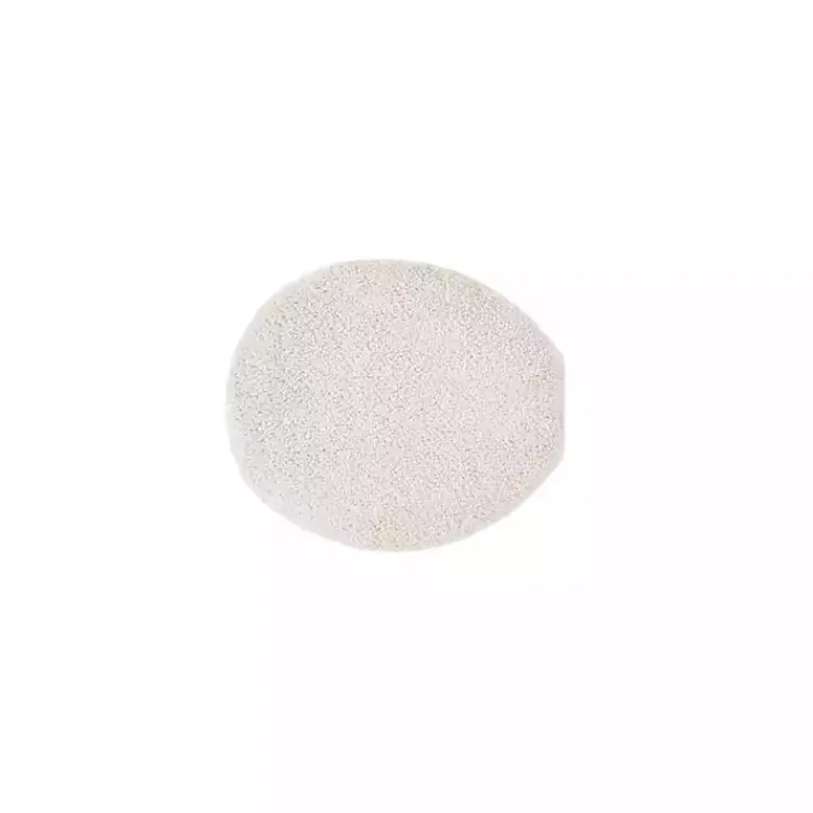 Kirklands Home Taupe Marshmallow Contour Bath Mat, 24 in. Ivory