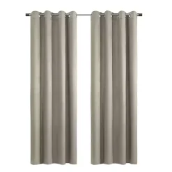 Kirklands Home Taupe Paris Velvet Blackout Curtain Panel, 63 in. Tan Discount