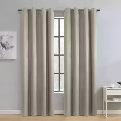 Kirklands Home Taupe Paris Velvet Blackout Curtain Panel, 63 in. Tan Discount