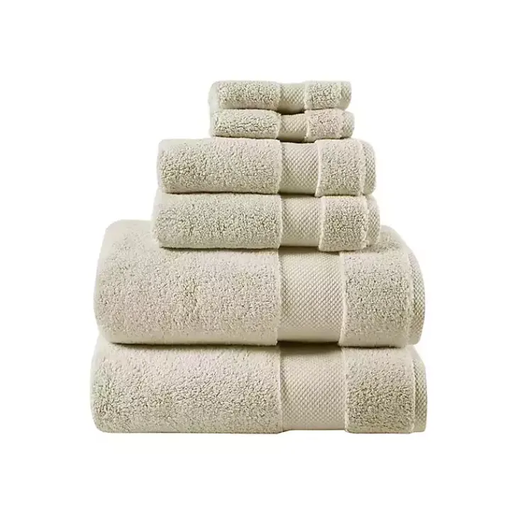 Kirklands Home Taupe 6-pc. Cotton Bath Towel Set Brown Discount