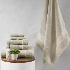 Kirklands Home Taupe 6-pc. Cotton Bath Towel Set Brown Discount