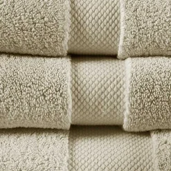 Kirklands Home Taupe 6-pc. Cotton Bath Towel Set Brown Discount