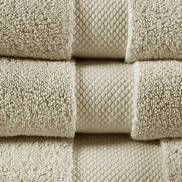 Kirklands Home Taupe 6-pc. Cotton Bath Towel Set Brown Discount