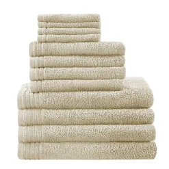 Kirklands Home Taupe 12-pc. Cotton Quick Dry Bath Towel Set Tan Best