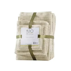 Kirklands Home Taupe 12-pc. Cotton Quick Dry Bath Towel Set Tan Best