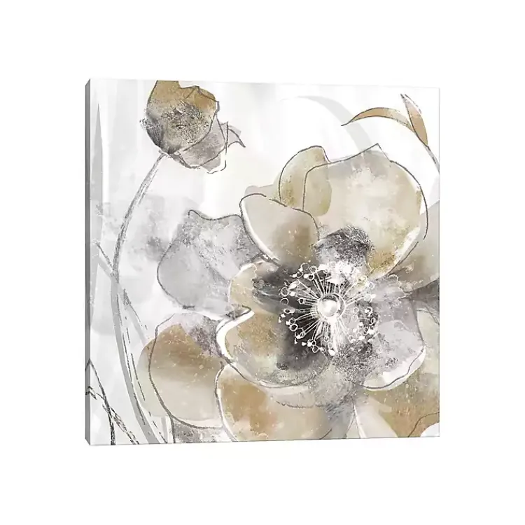 Kirklands Home Taupe Spring Poppy Canvas Art Print Best