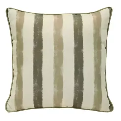 Kirklands Home Taupe Striped Outdoor Pillow
