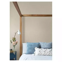 Kirklands Home Taupe Textured Cross Woven Peel & Stick Wallpaper Gray New