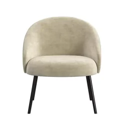 Kirklands Home Taupe Velvet Modern Accent Chair Tan Online