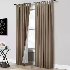 Kirklands Home Taupe Ventura Blackout Curtain Panel, 95 in. Tan