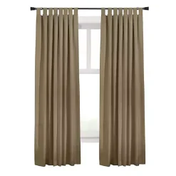 Kirklands Home Taupe Ventura Blackout Curtain Panel, 95 in. Tan