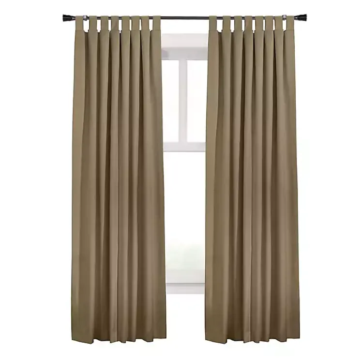 Kirklands Home Taupe Ventura Blackout Curtain Panel, 95 in. Tan