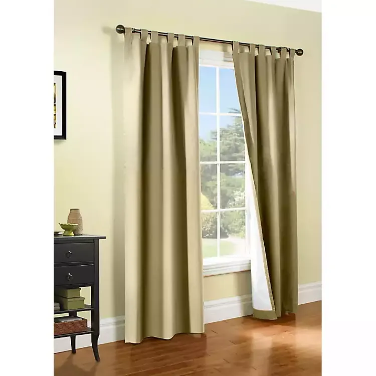 Kirklands Home Taupe Weathermate Blackout Curtain Panel, 95 in. Tan