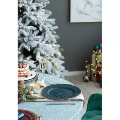 Kirklands Home Teal and Gold Hobnail Chargers, Set of 4 Blue Best