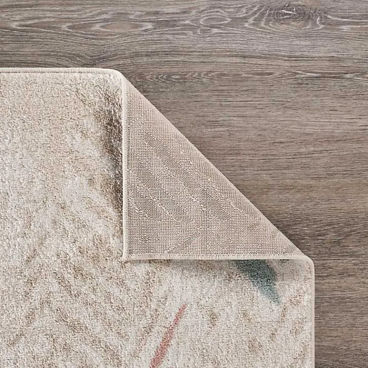 Kirklands Home Teal and Pink Arrows Area Rug, 5x7 Outlet
