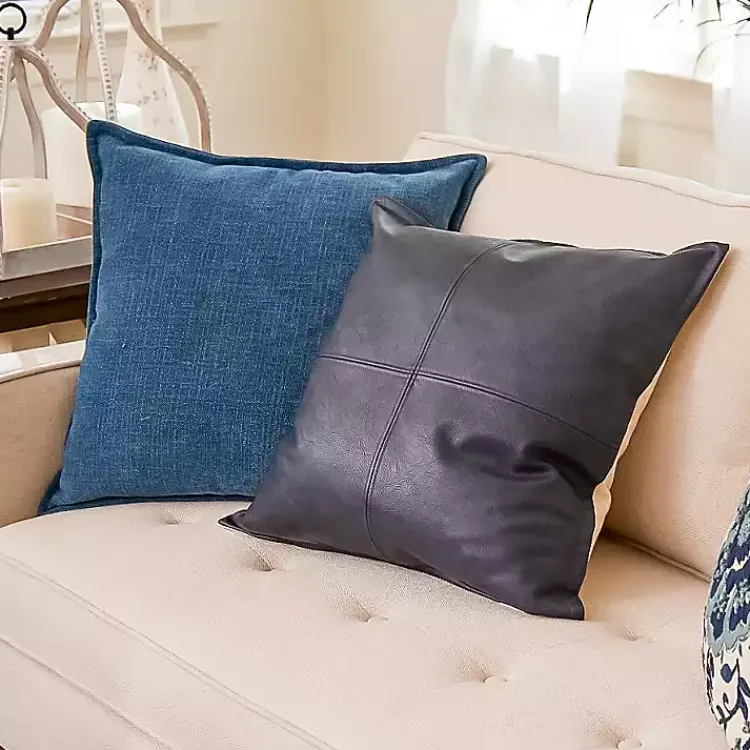 Pillows>Kirklands Home Teal Chenille Throw Pillow Blue