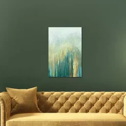 Kirklands Home Teal Golden Woods Canvas Art Print Best