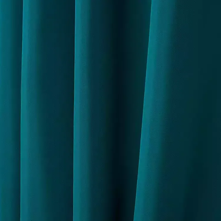 Kirklands Home Teal Nicole Outdoor Curtain Panel Set, 108 in. Blue Discount