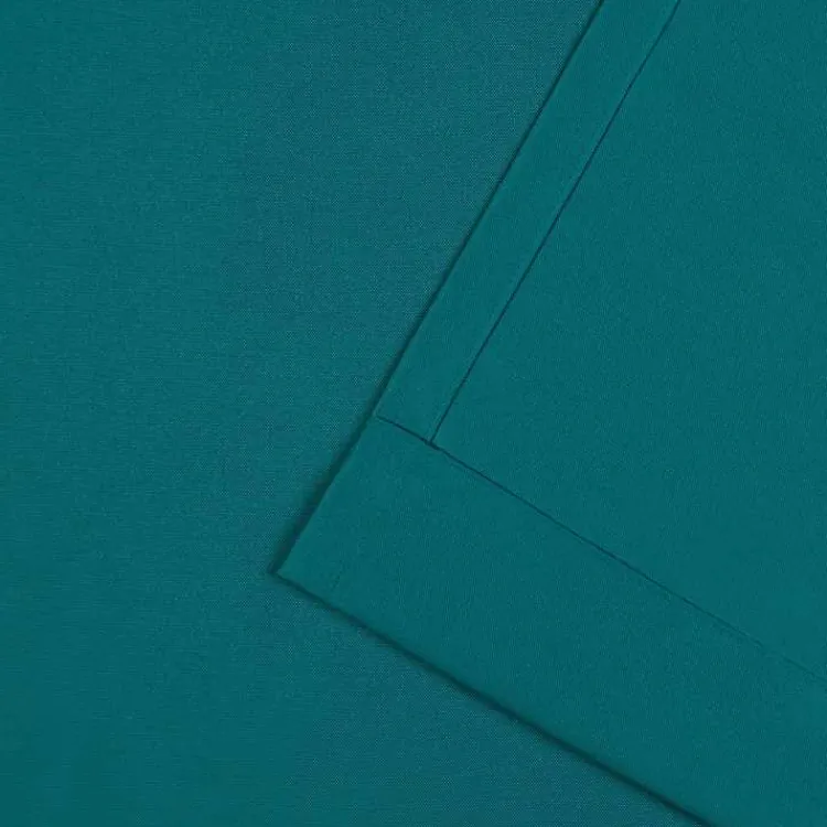 Kirklands Home Teal Nicole Outdoor Curtain Panel Set, 96 in. Blue Sale