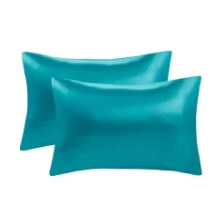 Kirklands Home Teal Satin King 2-pc. Pillow Case Set Blue Best