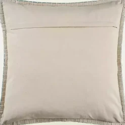 Pillows>Kirklands Home Teal with Embroidered Edge Pillow, 24 in. Blue