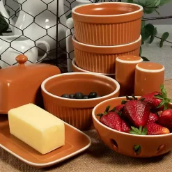 Kirklands Home Tempo Terracotta 7-pc. Countertop Accessory Set Brown Online